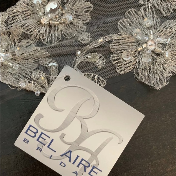 New Bel Aire Bridal Head Wrap Or Belt in Ivory - Picture 4 of 5